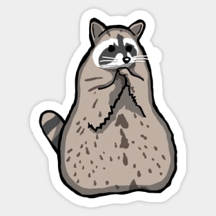 Toon Raccoon Sticker